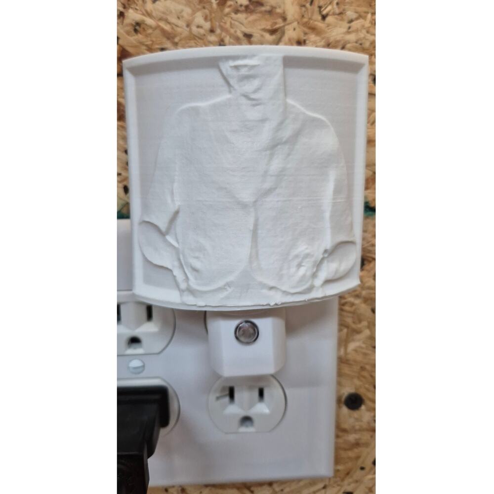 Custom Original Art 3D Lithophane Beautiful Nude Nipple BIG Breast Night Light